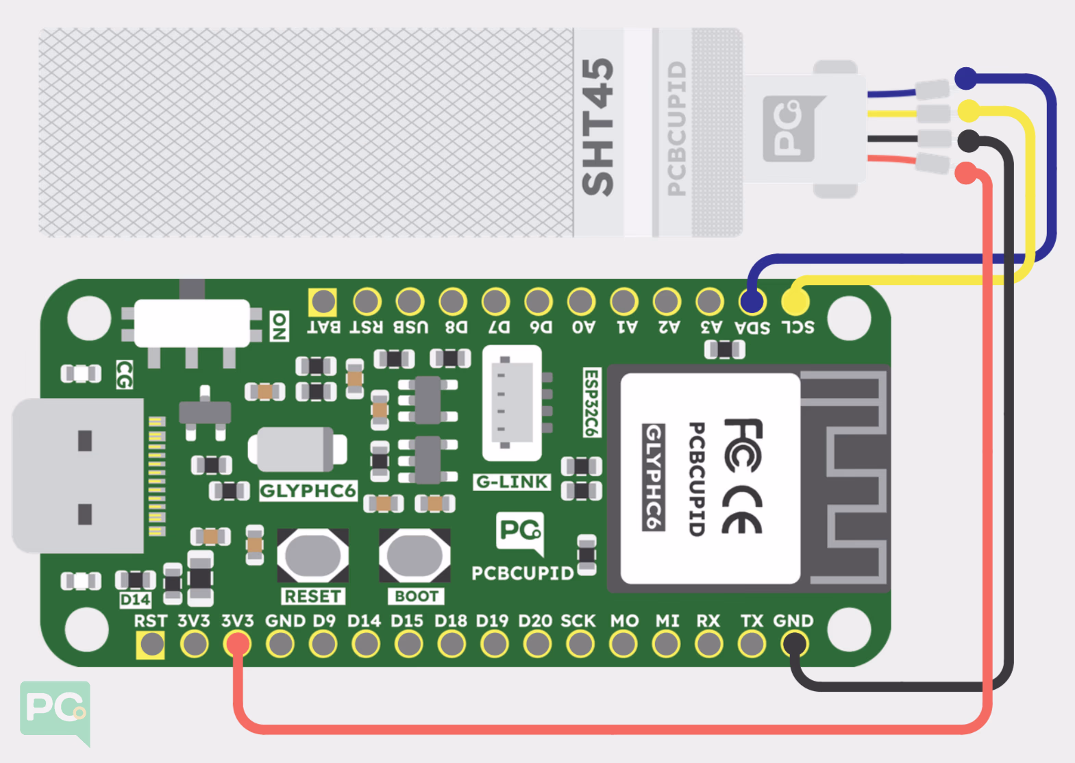 Gsense-SHT45 Circuit